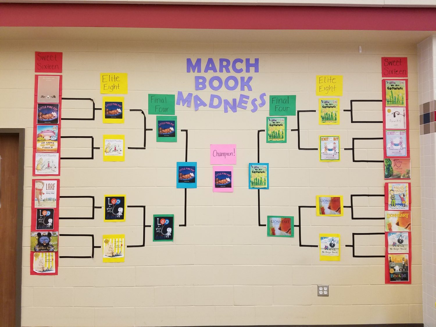 Our March Book Madness Tournament Bracket